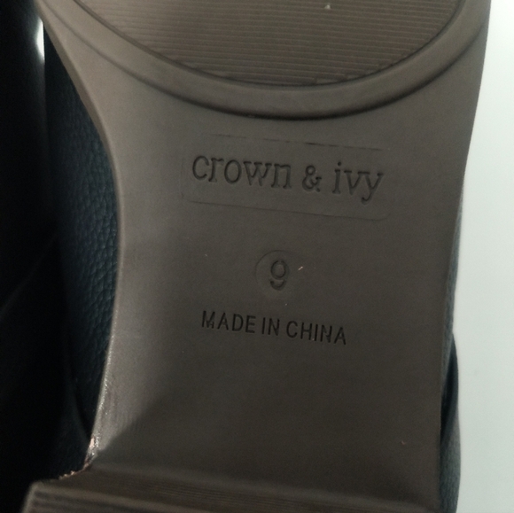 [2x$22] Crown & Ivy Black Mules / Size 9 / EUC - Picture 6 of 7